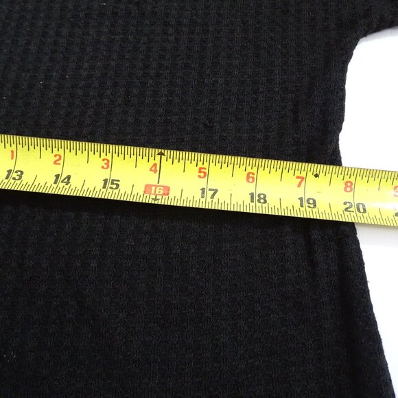 Grace and Emma Women Black Long Sleeve Leopard Print Balloon Sleeve Top Size M - Picture 9 of 11